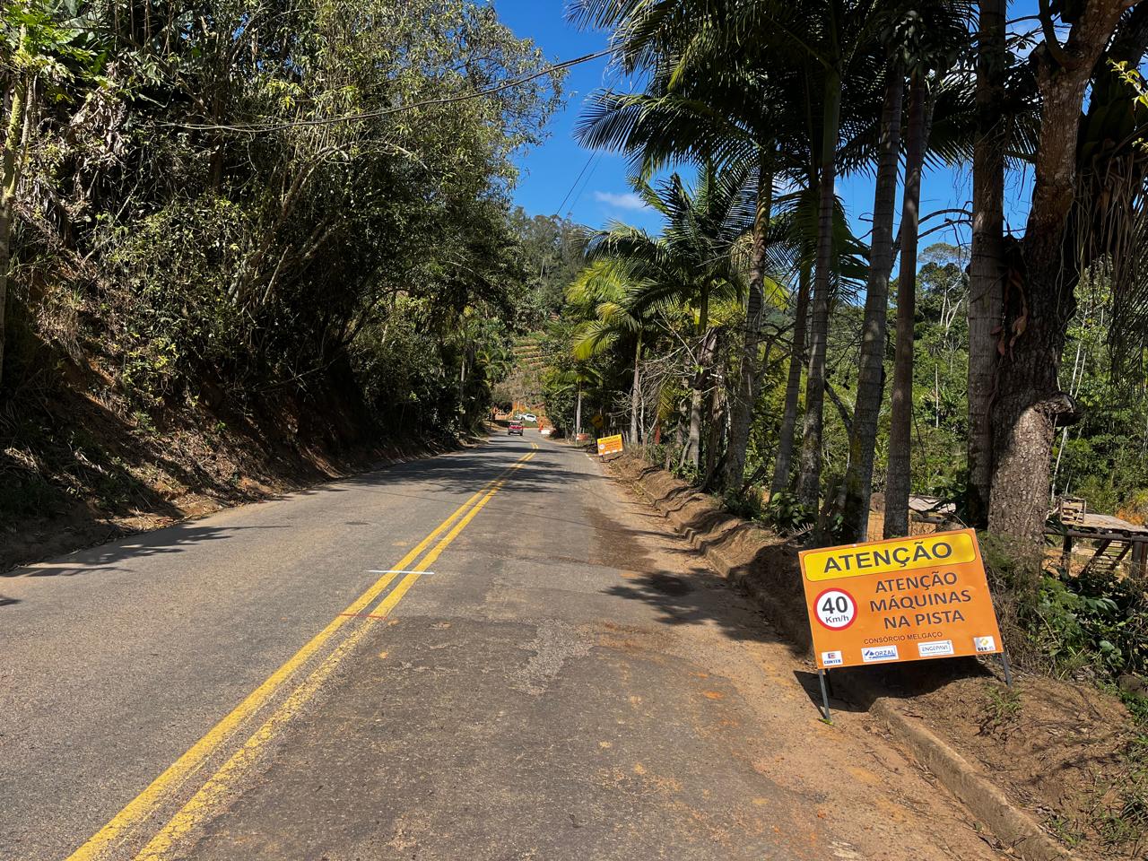 obras de reabilitação e melhorias operacionais das Rodovias ES-465 e ES-368, entre Domingos Martins e Melgaço